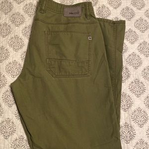 34x30 Marmot Hunter Green Pants